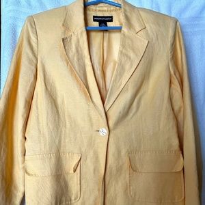 Yellow Linen Blazer